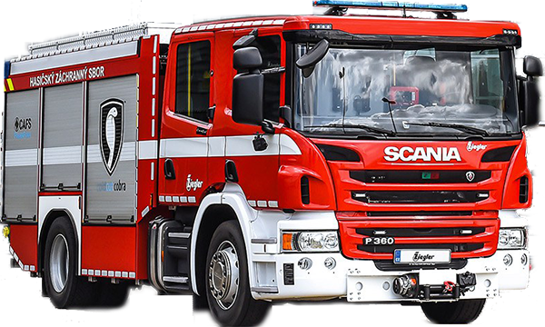 Cold Cut Cobra products installed in a large fire truck