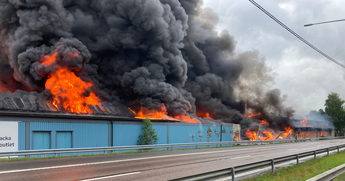 Warehouse fire, Holiday Fritid Warehouse fire, Holiday Fritid