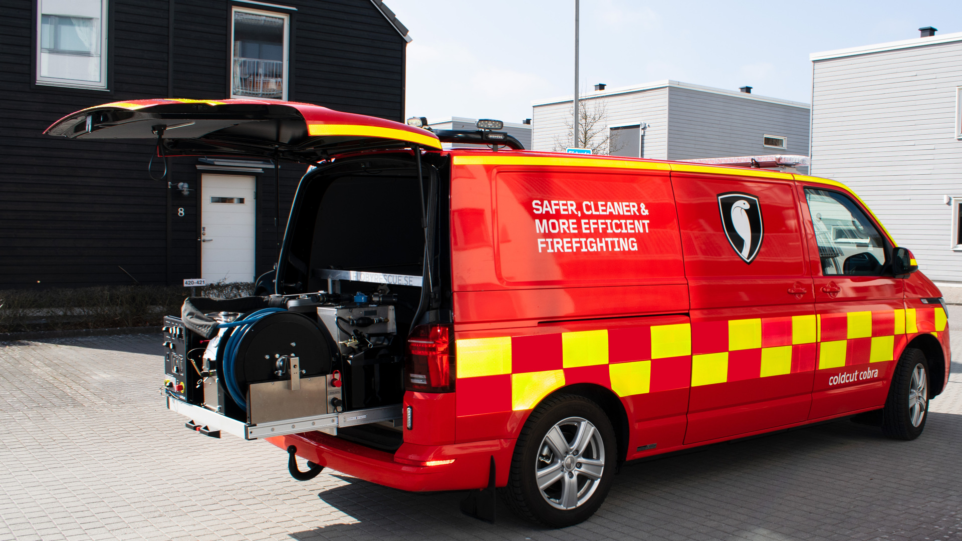 Cobra Skid Unit in a van.